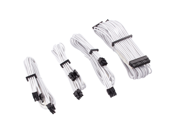 Corsair White Premium Individually Sleeved PSU Cables Starter Kit Type 4 Gen 4